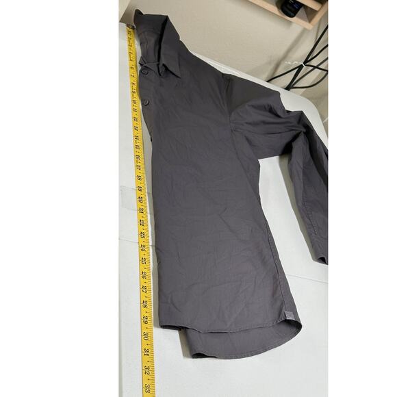 Lululemon Shirt Mens Medium Gray Button Up Long Sleeves Preppy Casual Office - Picture 5 of 5